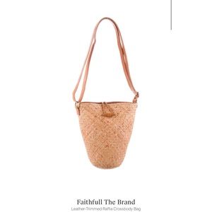 Faithful the brand raffia cross body bag